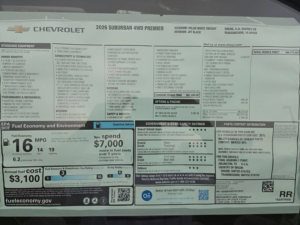 2026 Chevrolet Suburban Premier