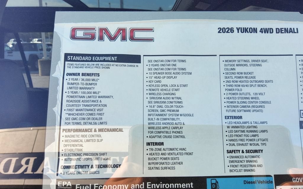 2026 GMC Yukon Denali