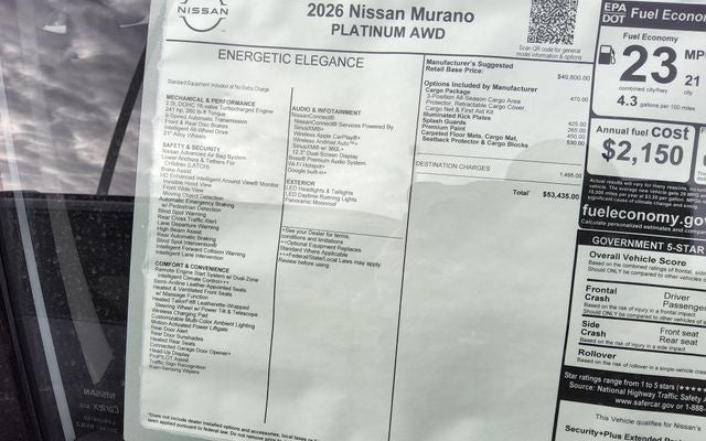 2026 Nissan Murano Platinum